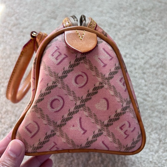 Dooney & Bourke Pink and Brown Satchel - Picture 4 of 10